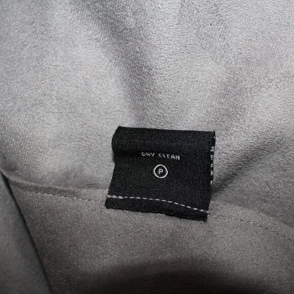 BIG SALE CARLOS FALCHI CHI Reversible Luxury Gray Faux Fur Suede Feel M Medium - Picture 16 of 16